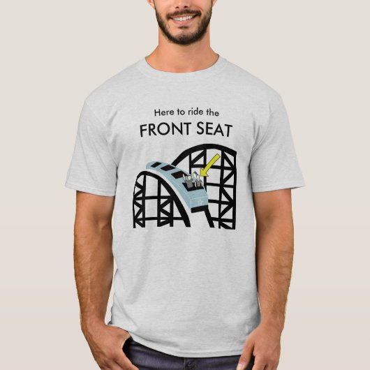 Voorste zitplaats van het Onderzetter Roller T-shirt (Voorkant)