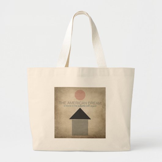 Voorstedelijk leven grote tote bag (Voorkant)