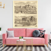 Voorstedelijke verblijfplaats van wielrennen canvas afdruk (Insitu (Woonkamer))