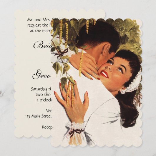 voorstel Hug, huwelijksuitnodiging Kaart (Voorkant / Achterkant)