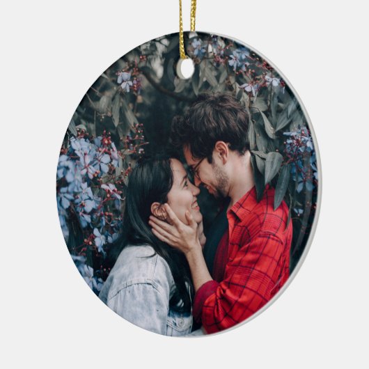 Voorstel koppelen Fotoversiering & persoonlijk ber Keramisch Ornament (Links)