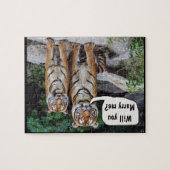 Voorstel legpuzzel tijgers kat bruiloft (Horizontaal)