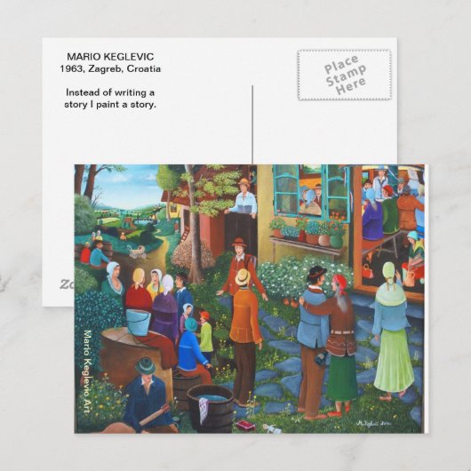 Voorstel, Mario Keglevic Art Briefkaart (Voorkant / Achterkant)
