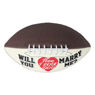 Voorstel Naam IK HOU VAN JE! ZUL JE MET ME TROUWEN American Football