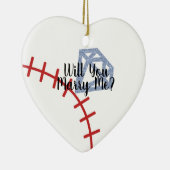 Voorstel Ornament - Wilt u mij met honkbalring tro (Rechts)