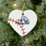 Voorstel Ornament - Wilt u mij met honkbalring tro<br><div class="desc">Voorstel Marry Me Ornament</div>