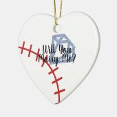 Voorstel Ornament - Wilt u mij met honkbalring tro (Links)