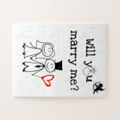 Voorstel Puzzle met "Wil je met me trouwen?" tekst Legpuzzel (Horizontaal)