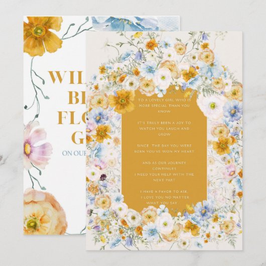 VOORSTEL VAN BLOEMENMEISJE (Voorkant / Achterkant)