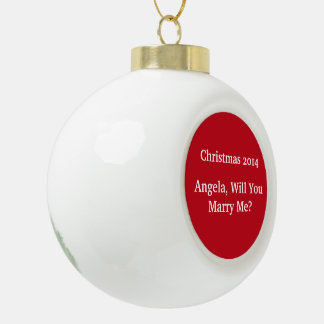 "VOORSTEL VAN CHRISTMAS INZAKE KERAMISCHE AANDUIDI BAL ORNAMENT