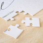 Voorstel van de Burgundy Red Flower Bloemenmeisje Legpuzzel (Zijkant)