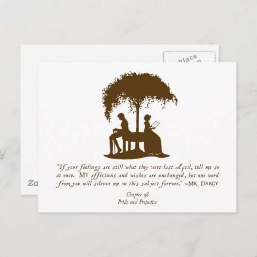 Voorstel van de heer Darcy Briefkaart (Voorkant / Achterkant)