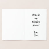 VOORSTEL VAN DE valentijn , Folie bruiloft Folie Kaarten (Binnen)