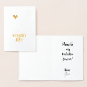 VOORSTEL VAN DE valentijn , Folie bruiloft Folie Kaarten (Display)