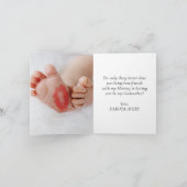 voorstel van Godmoeder | Eenvoudig klassiek script Kaart (Binnen)