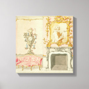 Voorstel voor een binnenruimte voor tekeningen, 17 canvas afdruk