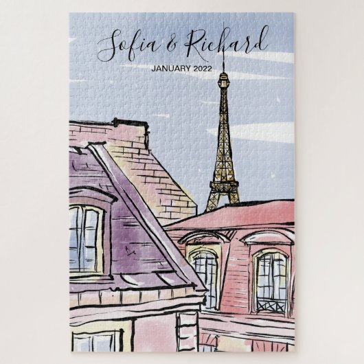 Voorstel voor een Verloving van Parijs, cadeau voo Legpuzzel (Verticaal)