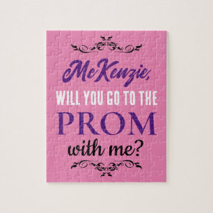 Voorstel voor haar voor Prom of Homecoming Custom Legpuzzel