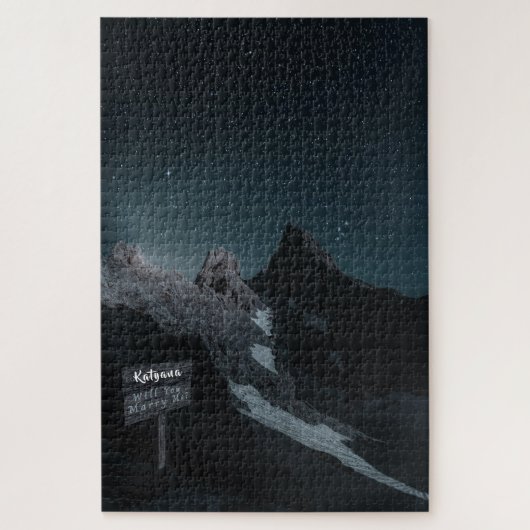 Voorstel voor het huwelijk tussen Starry Mountain  Legpuzzel (Verticaal)