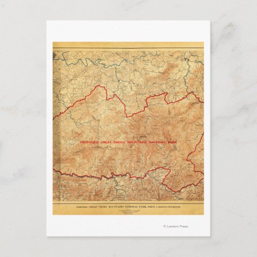 Voorstel voor het Nationaal Park van de Grote Smok Briefkaart (Voorkant)