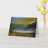 Voorstel voor huwelijk kaart (Gele Bloem)