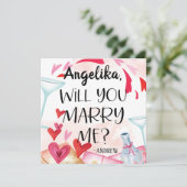 Voorstel voor huwelijk | Wil je me trouwen? Aangep (Staand voorkant)