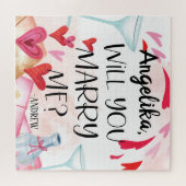 Voorstel voor huwelijk | Wil je me trouwen? Aangep Legpuzzel (Horizontaal)