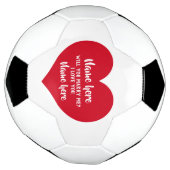 Voorstel voor rood hart voetbal (Gedraaid)