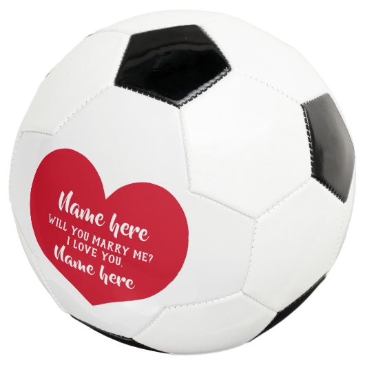 Voorstel voor rood hart voetbal (Drie kwart)