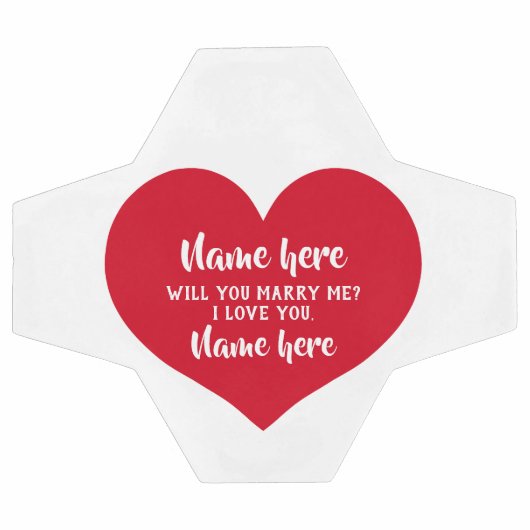 Voorstel voor rood hart voetbal (Enkel)