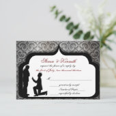 Voorstel voor RSVP-kaarten voor een homohuwelijk/c Kaart (Staand voorkant)