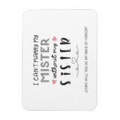 Voorstel voor zuster bridesmaid magneet (Verticaal)