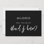 Voorstelkaart voor hedendaagse zwarte schaamte kaart (Voorkant)