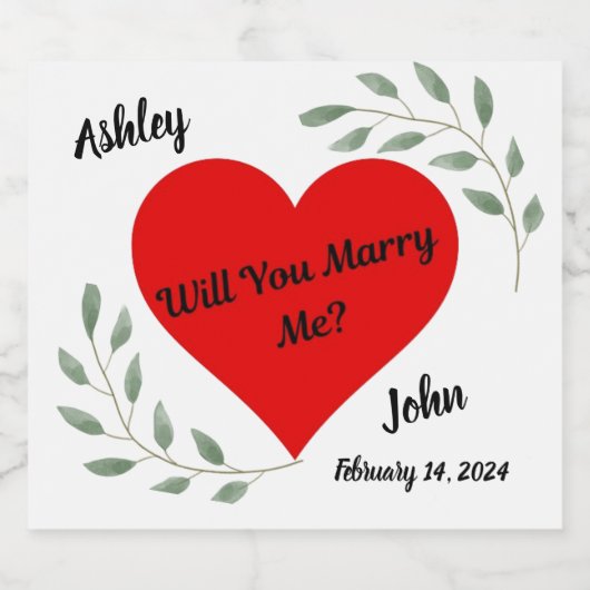 Voorstellabels Sparkling Wijnetiket (Enkel label)