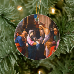  voorstelling van onze Heer Keramisch Ornament