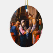 voorstelling van onze Heer Keramisch Ornament (Rechts)