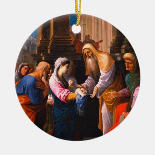 voorstelling van onze Heer Keramisch Ornament (Voorkant)