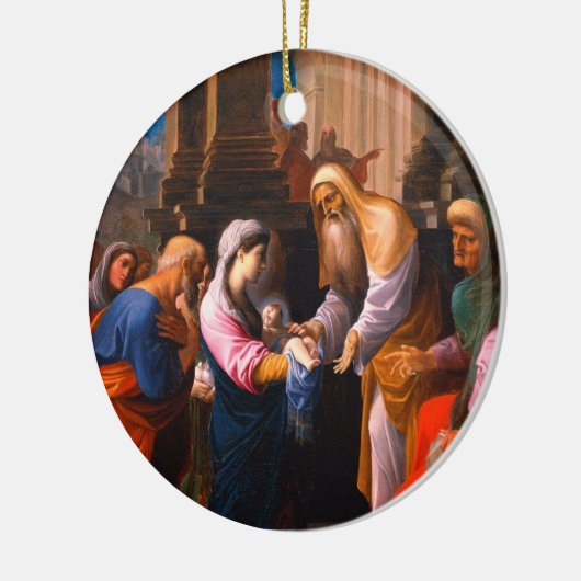 voorstelling van onze Heer Keramisch Ornament (Links)