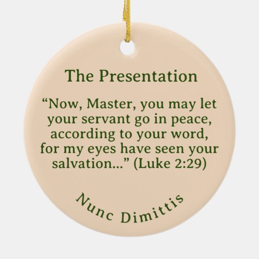  voorstelling van onze Heer Keramisch Ornament (Achterkant)