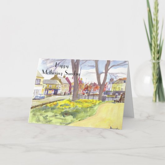 Voorstraat, Tynemouth Mothering zondag kaart. Kaart (Voorkant)