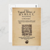 Voorstuk aan de Hamlet Quarto (versie van 1605) Briefkaart (Voorkant / Achterkant)