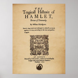 Voorstuk aan de Hamlet Quarto (versie van 1605) Poster