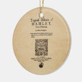 Voorstuk aan Hamlet Quarto (versie van 1605) Keramisch Ornament (Links)
