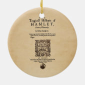 Voorstuk aan Hamlet Quarto (versie van 1605) Keramisch Ornament (Achterkant)