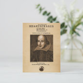 Voorstuk van Shakespeare's eerste Folio Briefkaart (Staand voorkant)