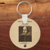 Voorstuk van Shakespeare's eerste Folio Sleutelhanger (Voorkant)