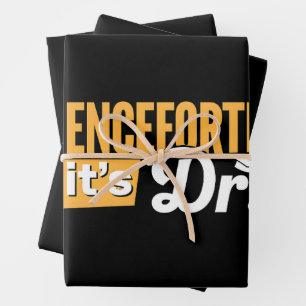 Voortaan is het Dr. PhD Afstuderen doctoraat Inpakpapier Vel