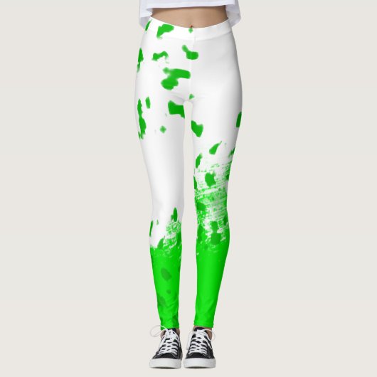Voortdurend groen werk leggings (Voorkant)
