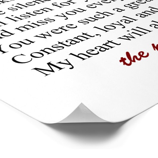 Voortdurend op mijn hart poster (Hoek)