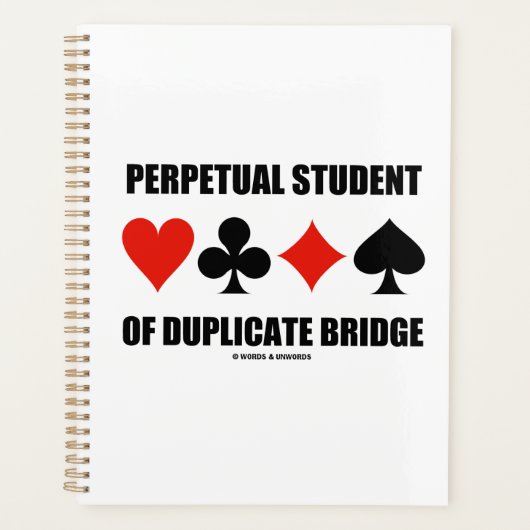 Voortdurende Student van Dubbelbrug Kaartkleuren Planner (Voorkant)